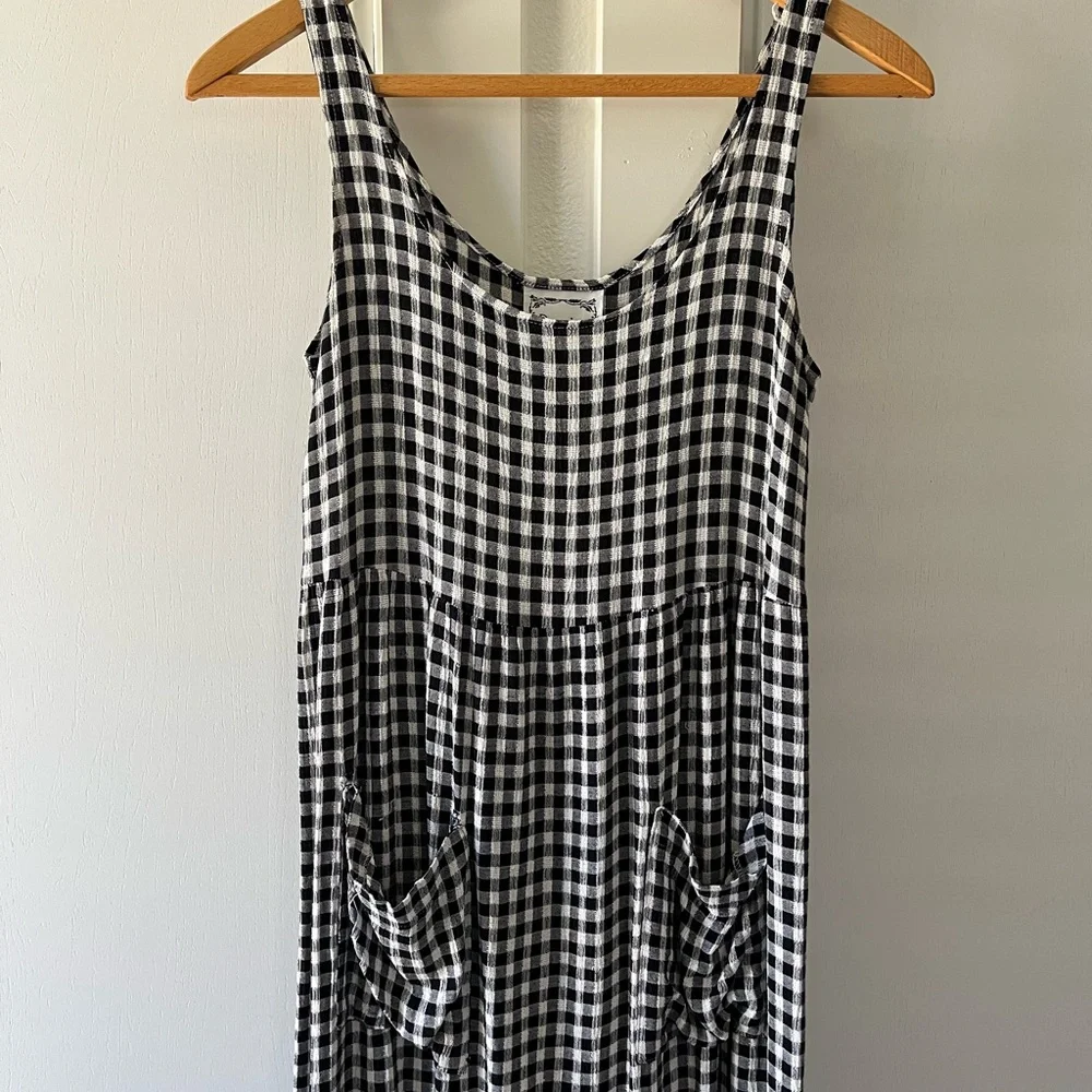 Dressing Clio Black and White Gingham Maxi Dress - Picture 3 of 8